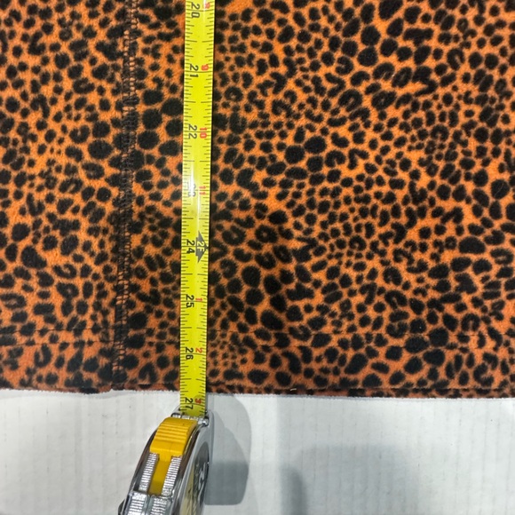 Awesome Lands’ End Cheetah Print Zip Up Fleece Medium Tall - Picture 6 of 10